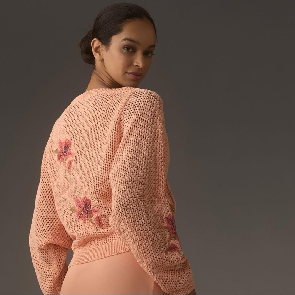 Anthropologie Pilcro Open-Stitch Sweater Size XS NWT - Picture 3 of 14